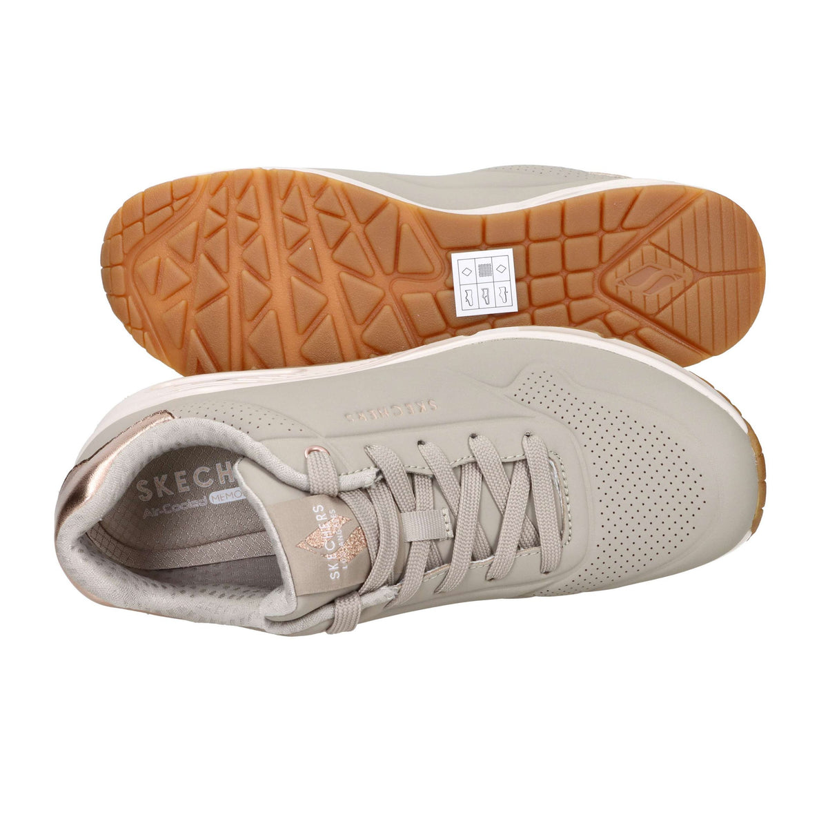 SKECHERS Donna Sneakers bassa 177094 Taupe