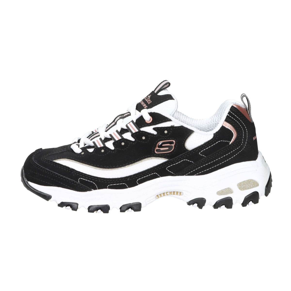 SKECHERS Donna Sneakers bassa 13154 Nero/Bianco