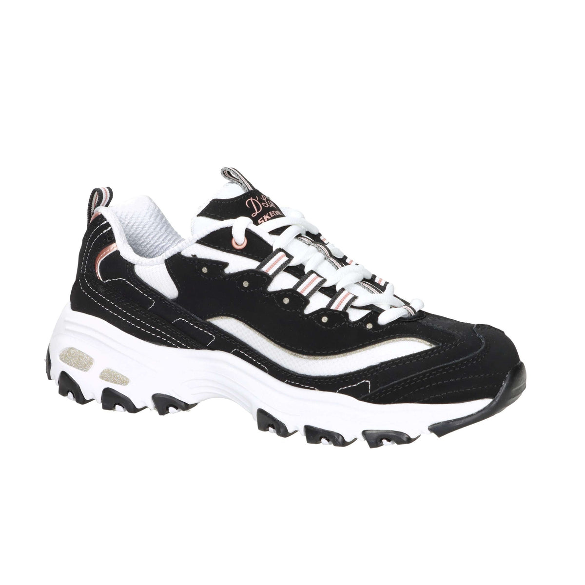 SKECHERS Donna Sneakers bassa 13154 Nero/Bianco