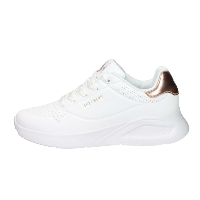 SKECHERS Donna Sneakers bassa 177291 Bianco/Cipria