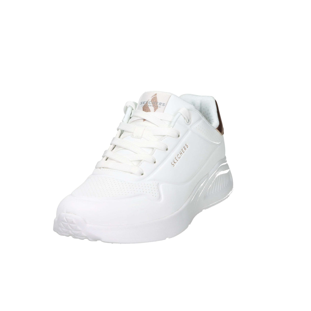 SKECHERS Donna Sneakers bassa 177291 Bianco/Cipria
