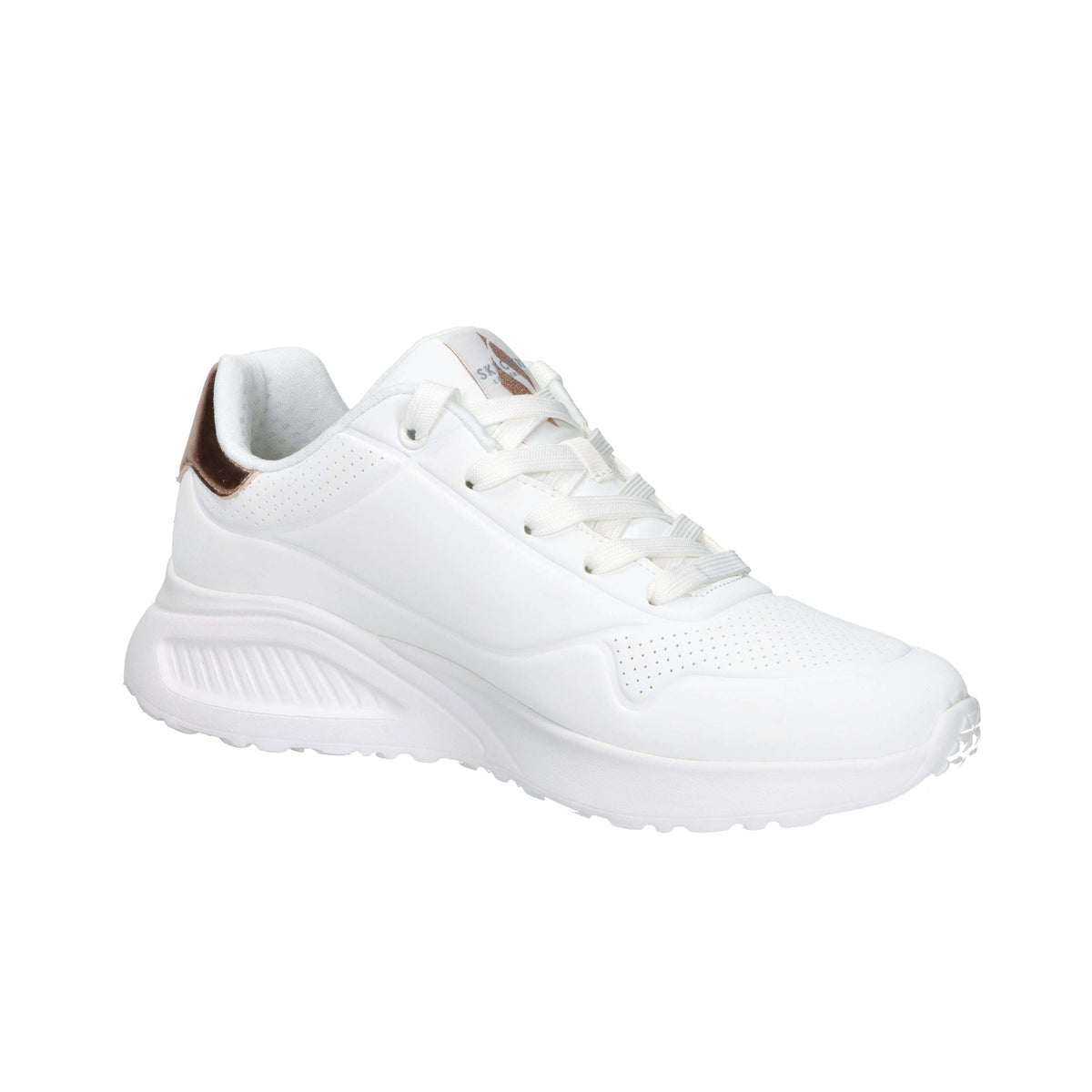 SKECHERS Donna Sneakers bassa 177291 Bianco/Cipria