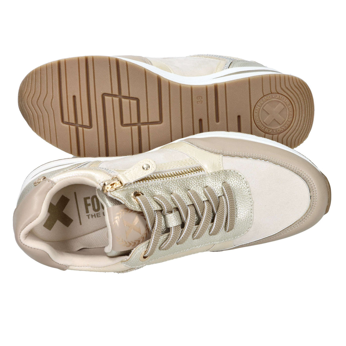 Xti Donna Sneakers bassa 144223 Beige