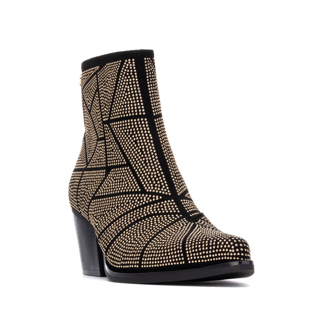 Xti Donna Stivaletti tacco 144670 Nero/Oro