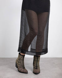 Xti Donna Stivaletti tacco 144670 Nero/Oro