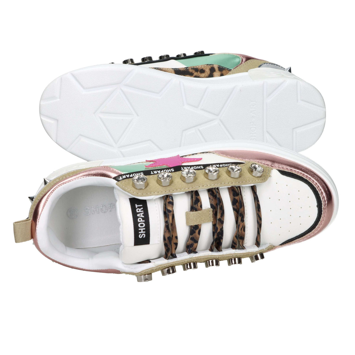 Shop Art Donna Sneakers bassa SASF251211 Bianco/Fucsia