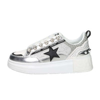 Shop Art Donna Sneakers bassa SASF251210 Bianco/Argento