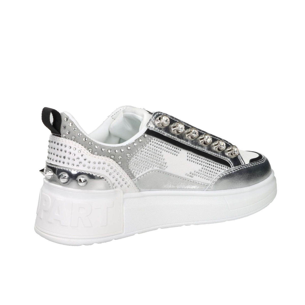 Shop Art Donna Sneakers bassa SASF251210 Bianco/Argento