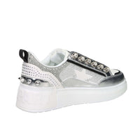 Shop Art Donna Sneakers bassa SASF251210 Bianco/Argento