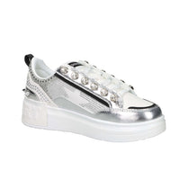 Shop Art Donna Sneakers bassa SASF251210 Bianco/Argento