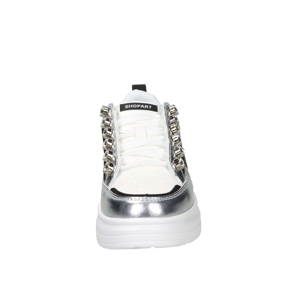 Shop Art Donna Sneakers bassa SASF251210 Bianco/Argento
