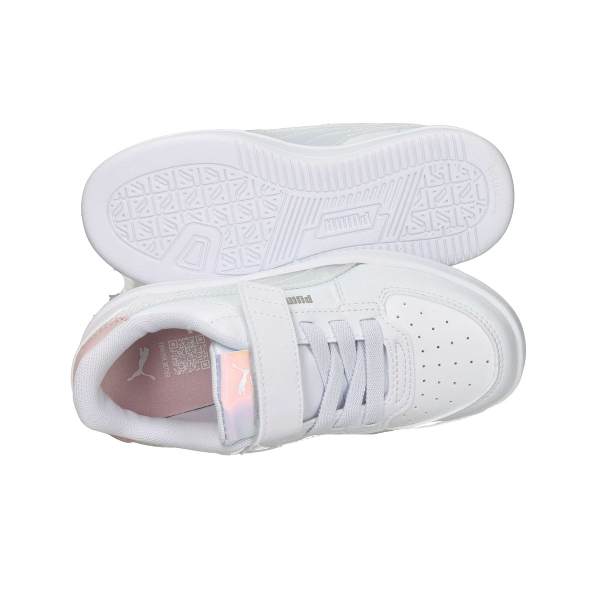Puma Bambine e ragazze Sneakers bassa 398729 Bianco/Rosa
