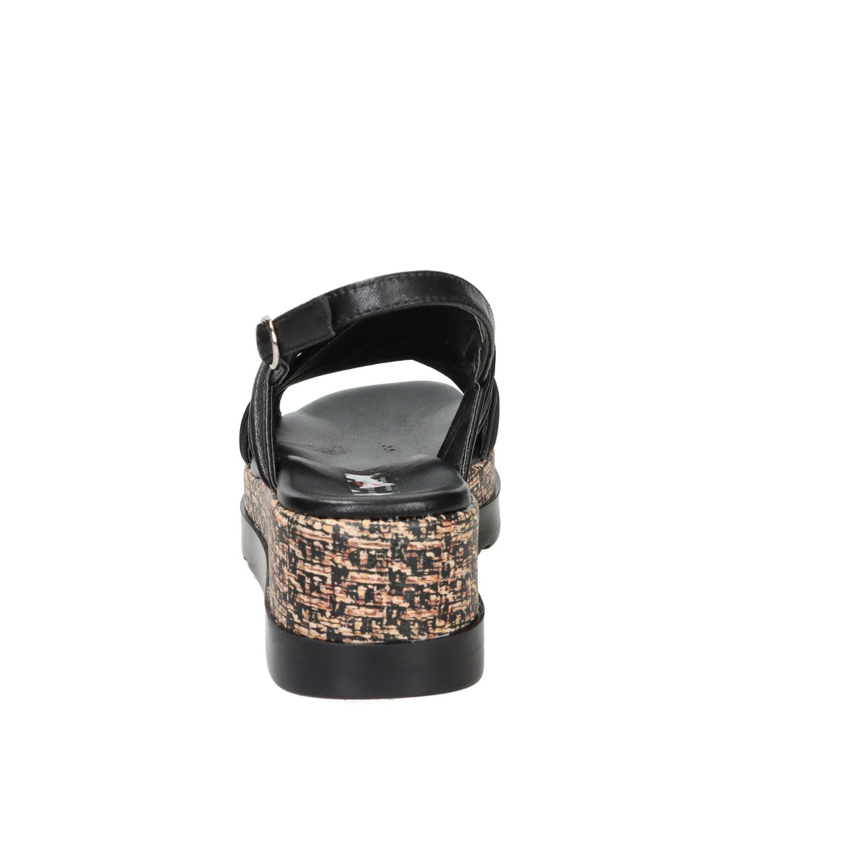 SPACE MODA Donna Sandali con zeppa 50230-E5 Nero