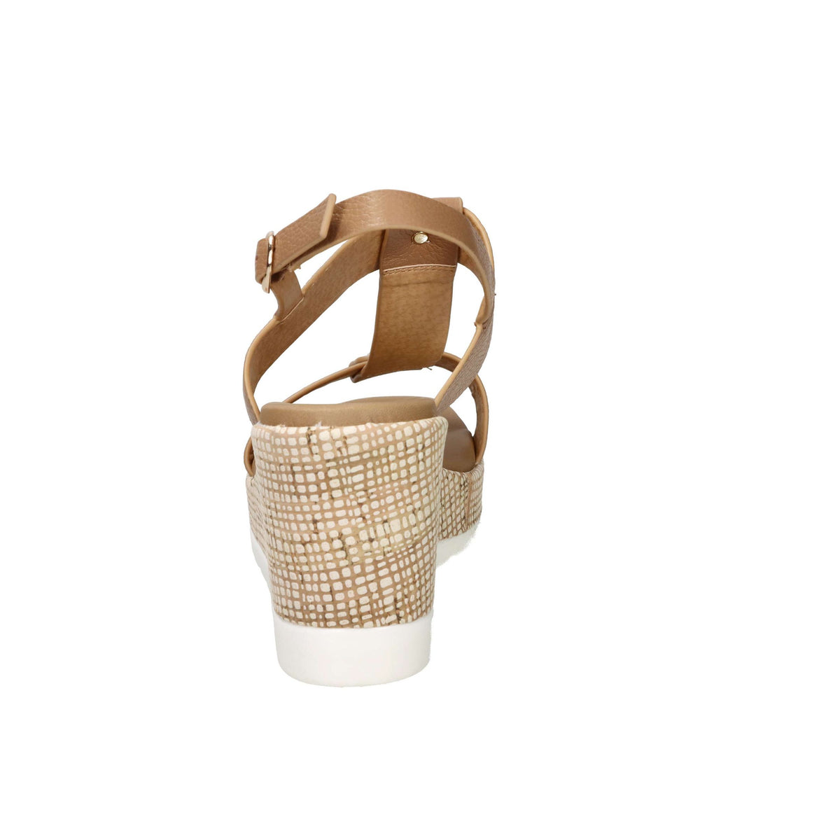 SPACE MODA Donna Sandali con zeppa 2451236 Cuoio