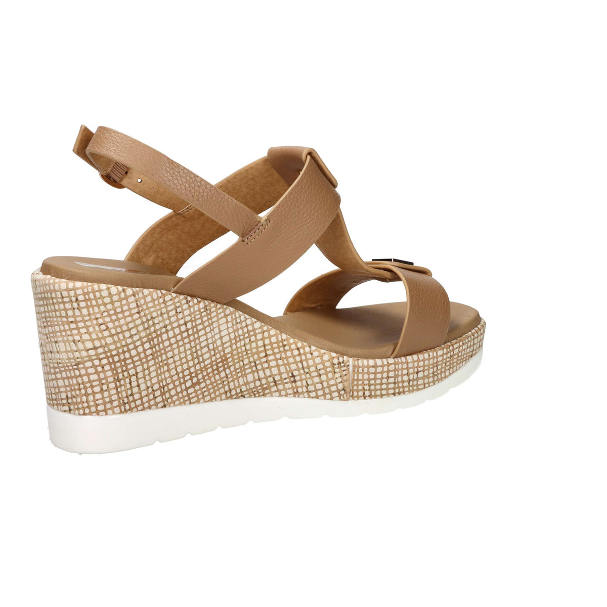 SPACE MODA Donna Sandali con zeppa 2451236 Cuoio