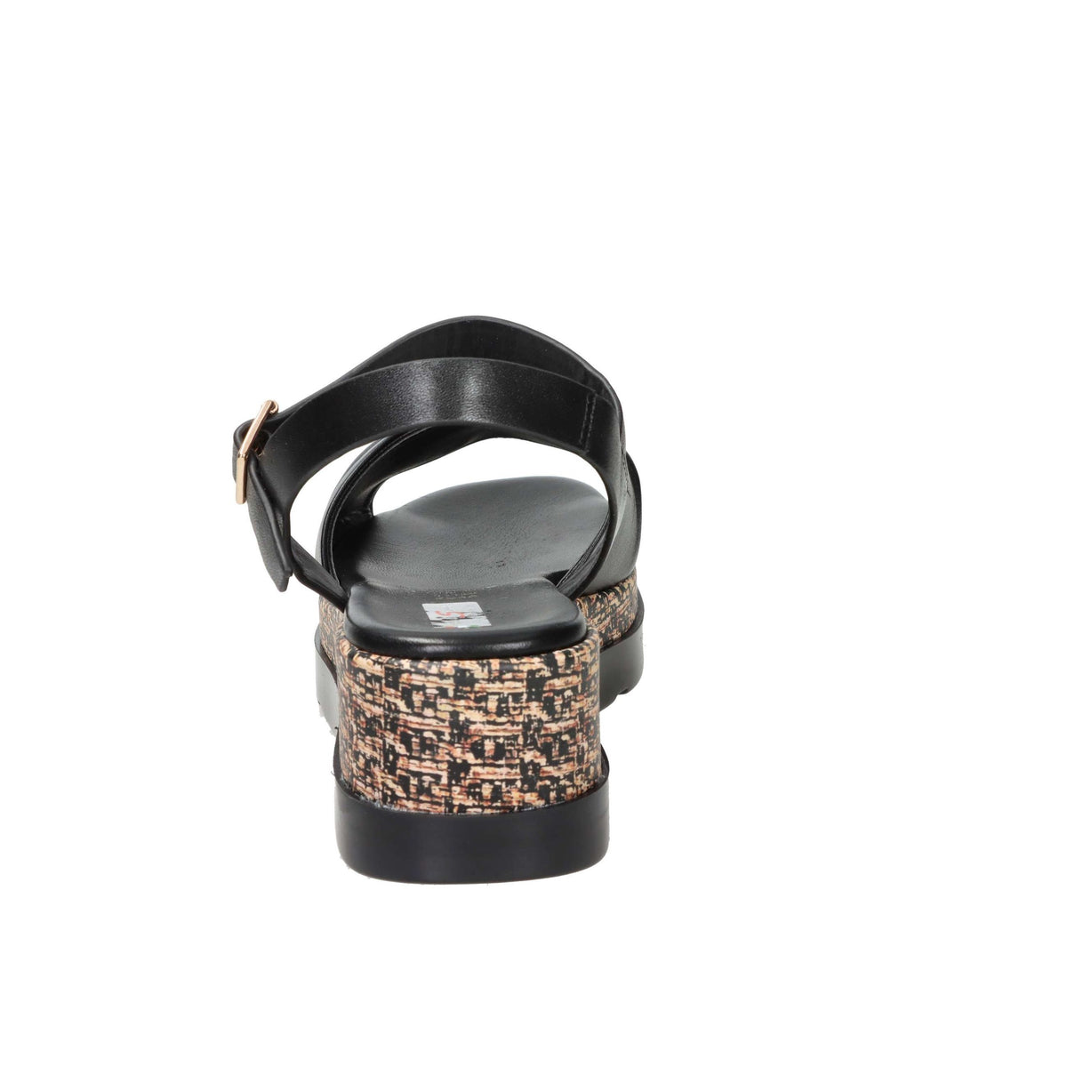 SPACE MODA Donna Sandali con zeppa 50252-E5 Nero