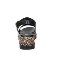 SPACE MODA Donna Sandali con zeppa 50236-E5 Nero