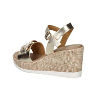 STUDIO MODA Donna Sandali con zeppa 51291-E5 Platino