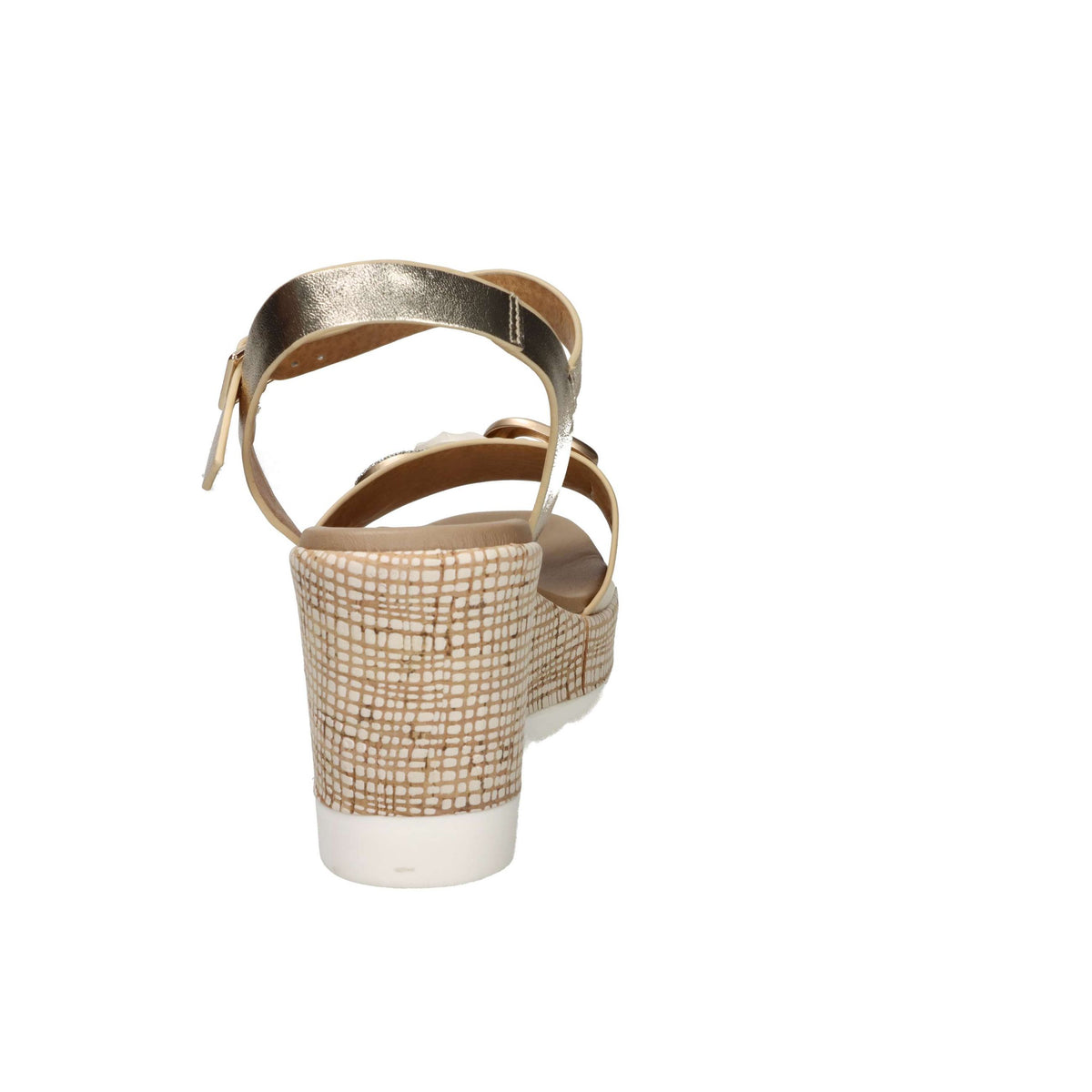 STUDIO MODA Donna Sandali con zeppa 51291-E5 Platino
