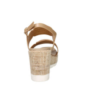 STUDIO MODA Donna Sandali con zeppa 51229-E5 Cammello