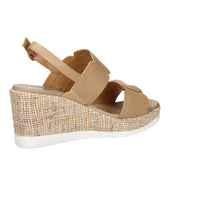 STUDIO MODA Donna Sandali con zeppa 51229-E5 Cammello