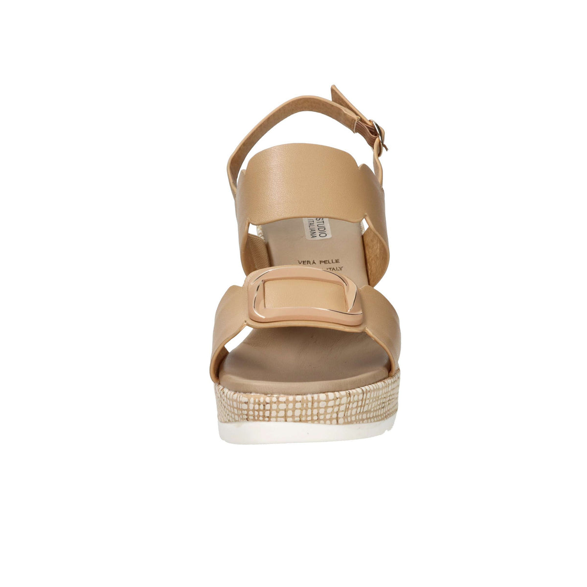 STUDIO MODA Donna Sandali con zeppa 51229-E5 Cammello
