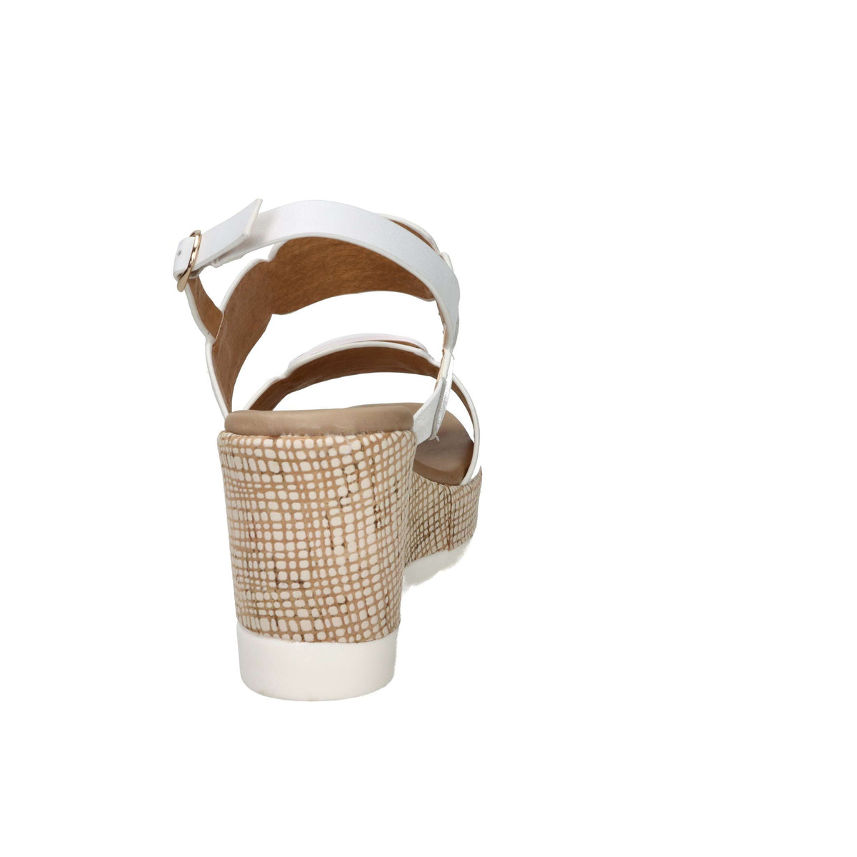STUDIO MODA Donna Sandali con zeppa 51229-E5 Bianco