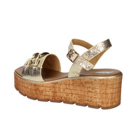 STUDIO MODA Donna Ciabatte con zeppa 14707-E5 Platino