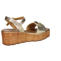 STUDIO MODA Donna Ciabatte con zeppa 14707-E5 Platino