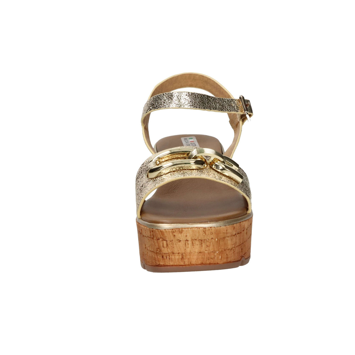 STUDIO MODA Donna Ciabatte con zeppa 14707-E5 Platino