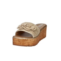 STUDIO MODA Donna Ciabatte con zeppa 14113-E5 Beige