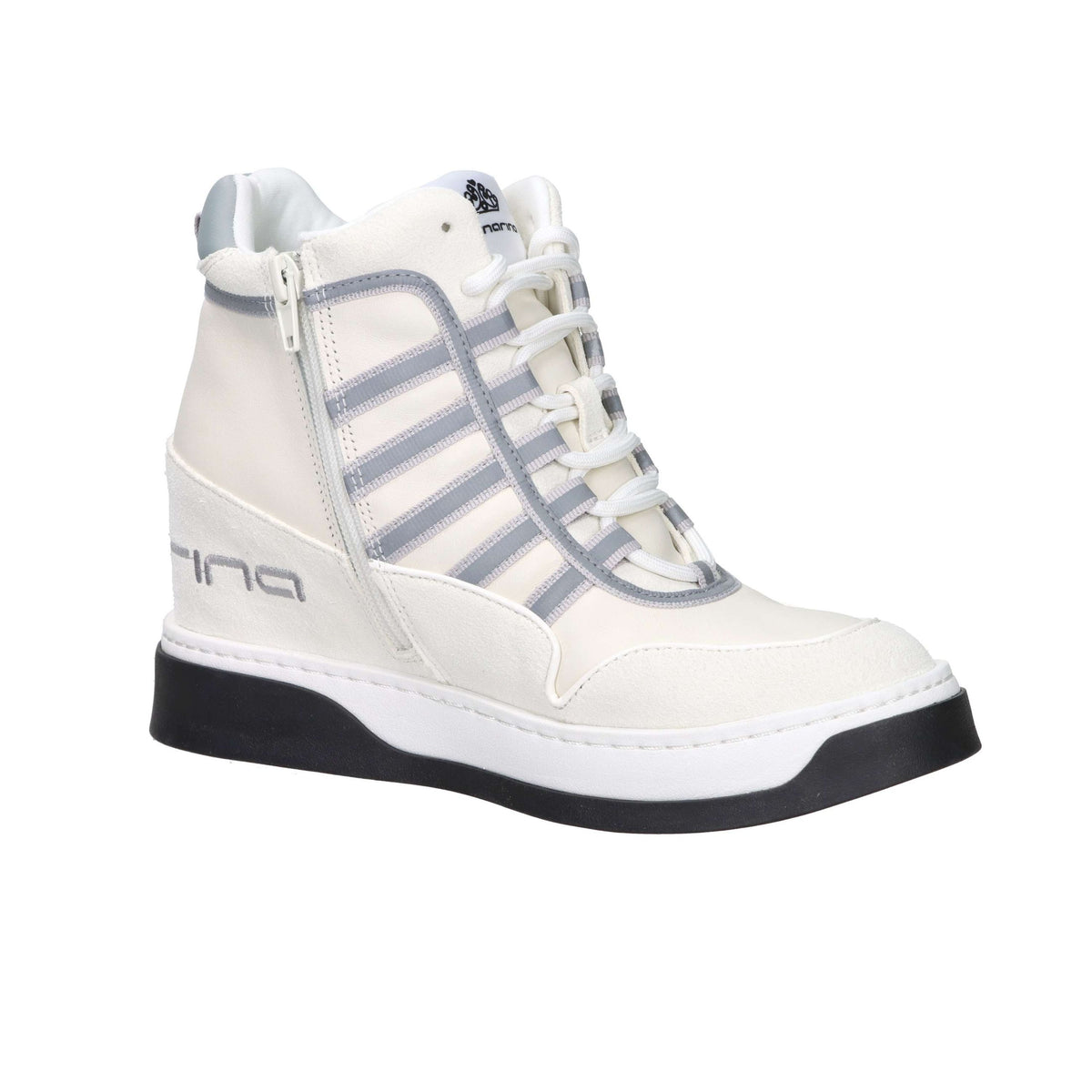 FORNARINA Donna Sneakers alta DAISY Bianco