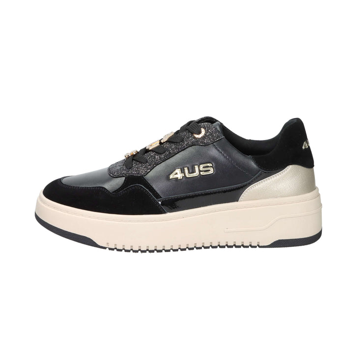 4Us Paciotti Bambine e ragazze Sneakers bassa 4BX104 Nero