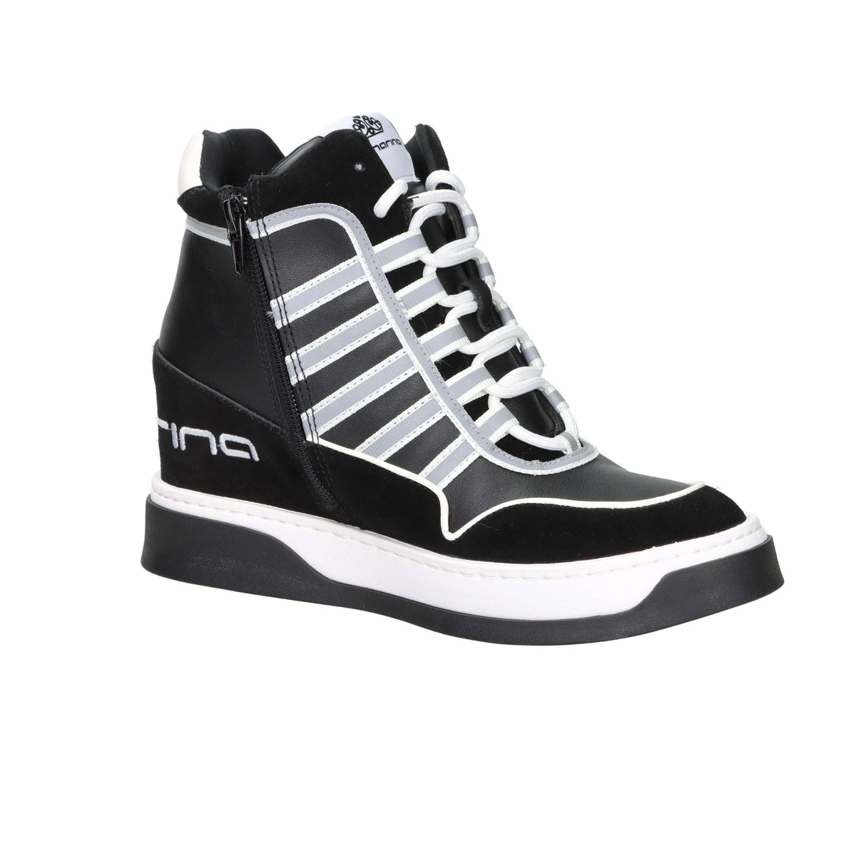 FORNARINA Donna Sneakers alta DAISY Nero