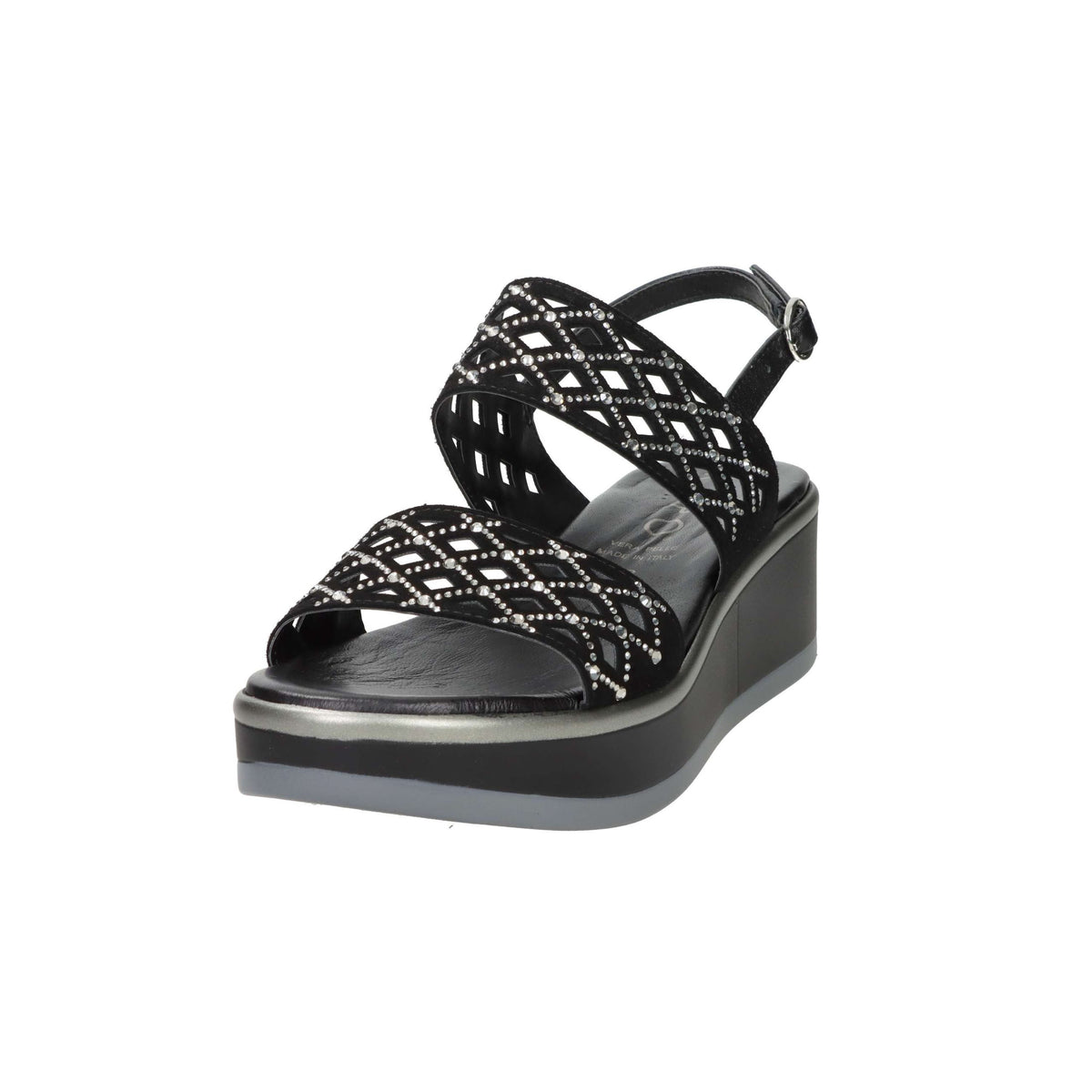 REPO Donna Sandali con zeppa 83263-E5 Nero