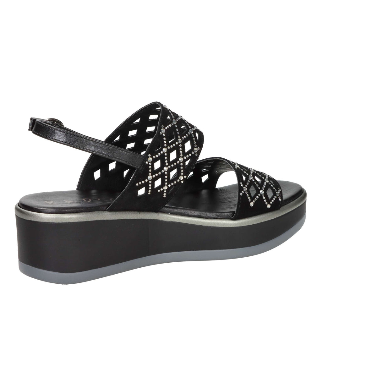 REPO Donna Sandali con zeppa 83263-E5 Nero
