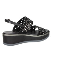 REPO Donna Sandali con zeppa 83263-E5 Nero