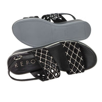 REPO Donna Sandali con zeppa 83263-E5 Nero