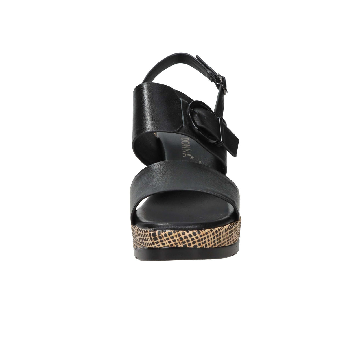 FASCINO DONNA Donna Sandali con zeppa 51287-E5 Nero