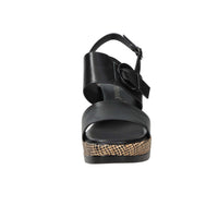 FASCINO DONNA Donna Sandali con zeppa 51287-E5 Nero