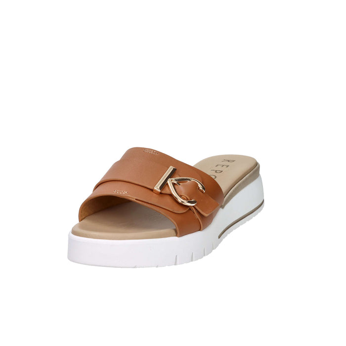 Tredy's Donna Ciabatte con zeppa 81605-E5 Cuoio