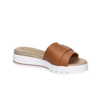 Tredy's Donna Ciabatte con zeppa 81605-E5 Cuoio