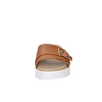 Tredy's Donna Ciabatte con zeppa 81605-E5 Cuoio