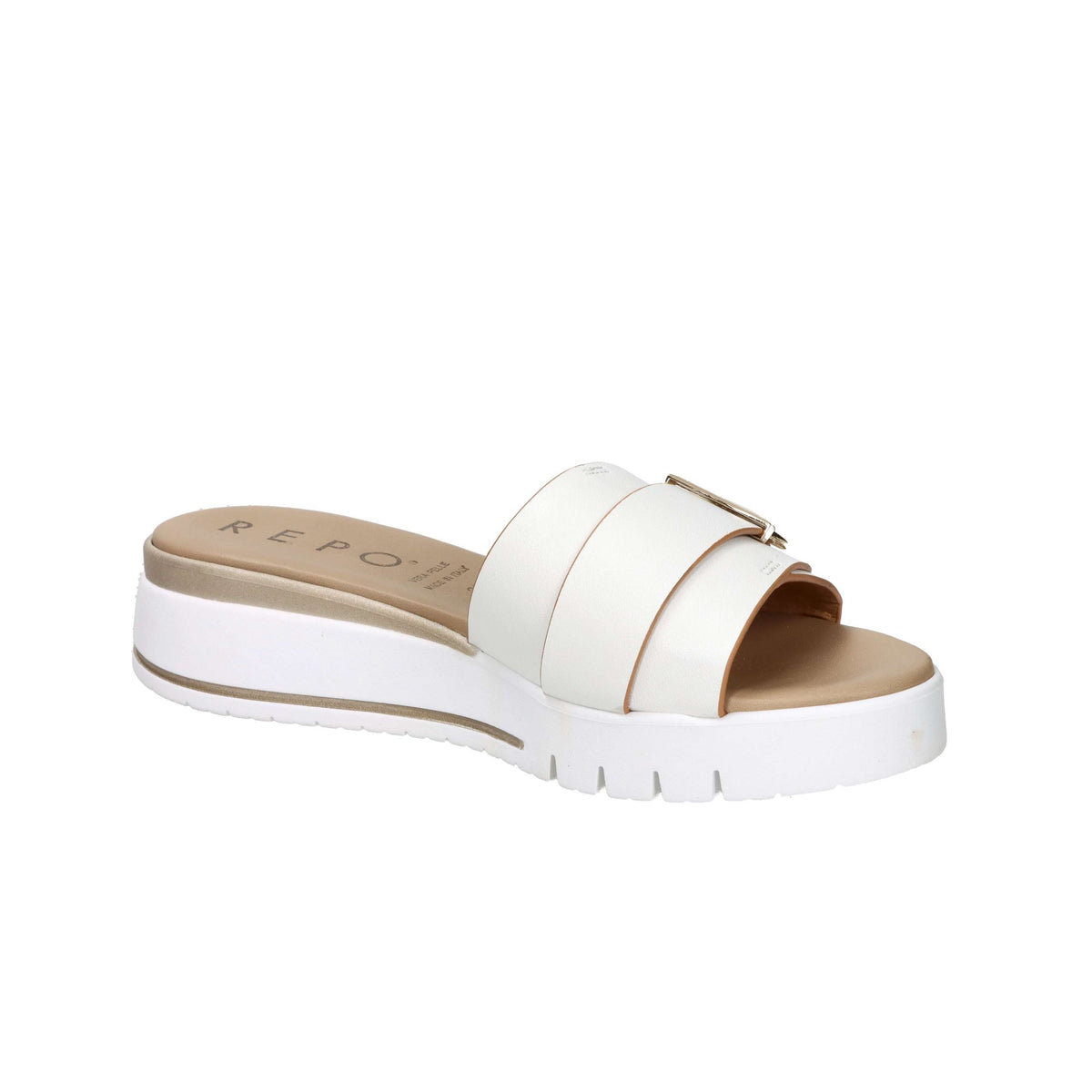 Tredy's Donna Ciabatte con zeppa 81605-E5 Bianco