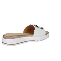 STUDIO MODA Donna Ciabatte con zeppa 81505-E5 Bianco