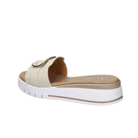 STUDIO MODA Donna Ciabatte con zeppa 81505-E5 Avorio