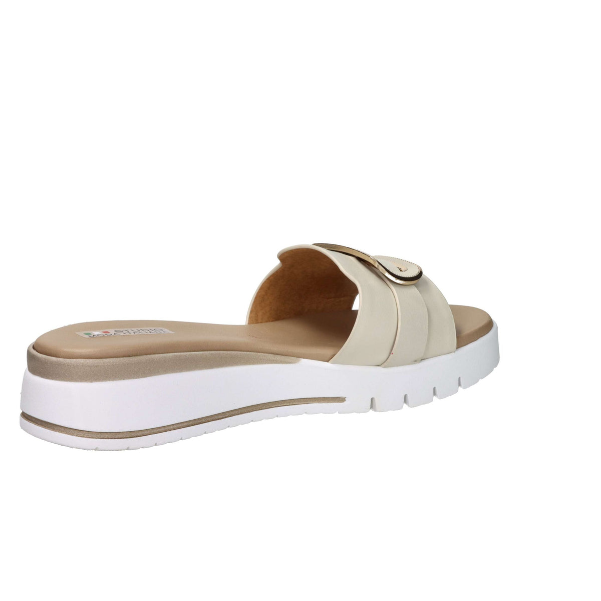 STUDIO MODA Donna Ciabatte con zeppa 81505-E5 Avorio
