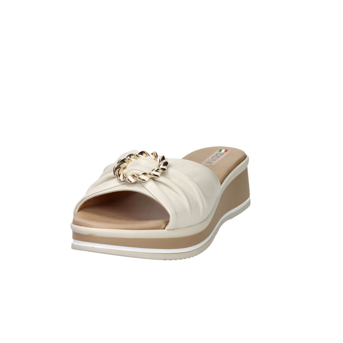 Tredy's Donna Ciabatte con zeppa 12140-E5 Avorio
