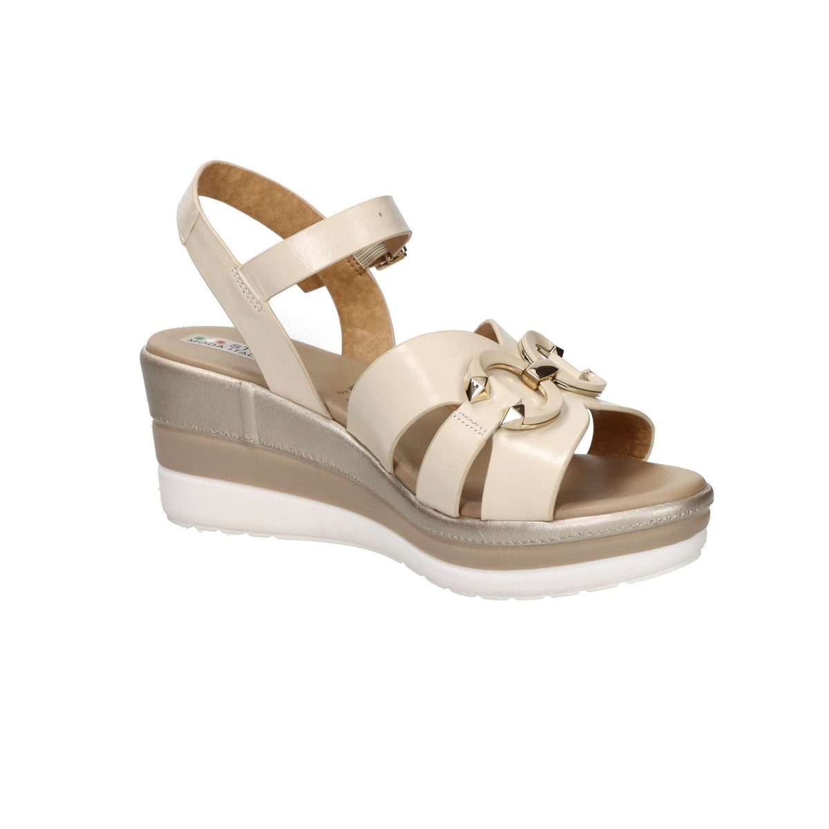 Tredy's Donna Sandali con zeppa 84159-E5 Beige