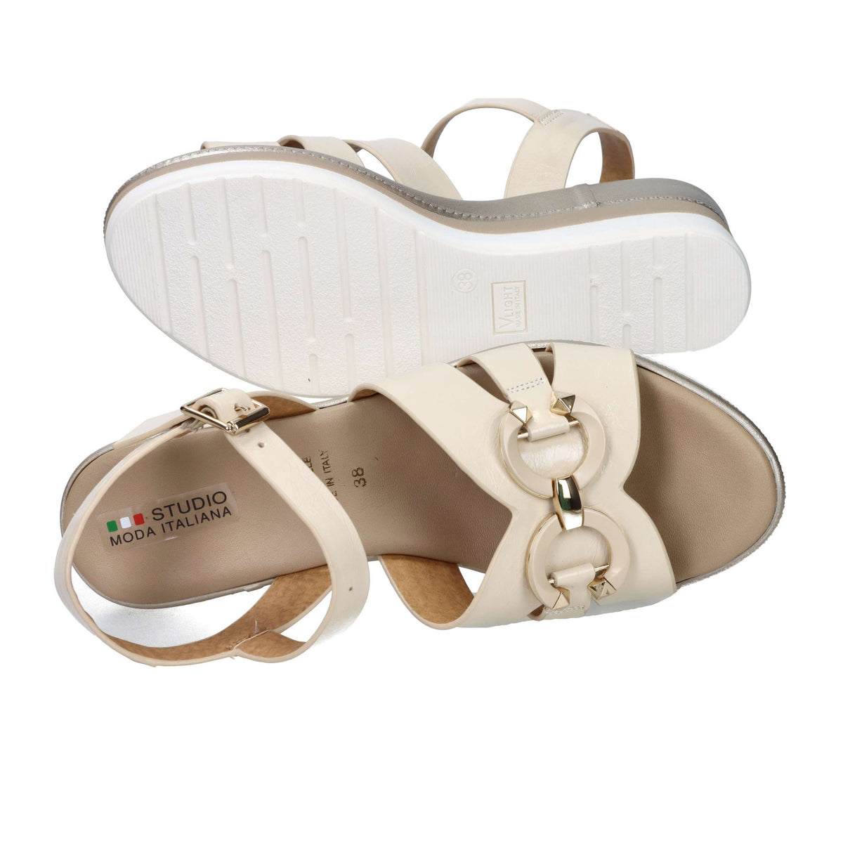 Tredy's Donna Sandali con zeppa 84159-E5 Beige